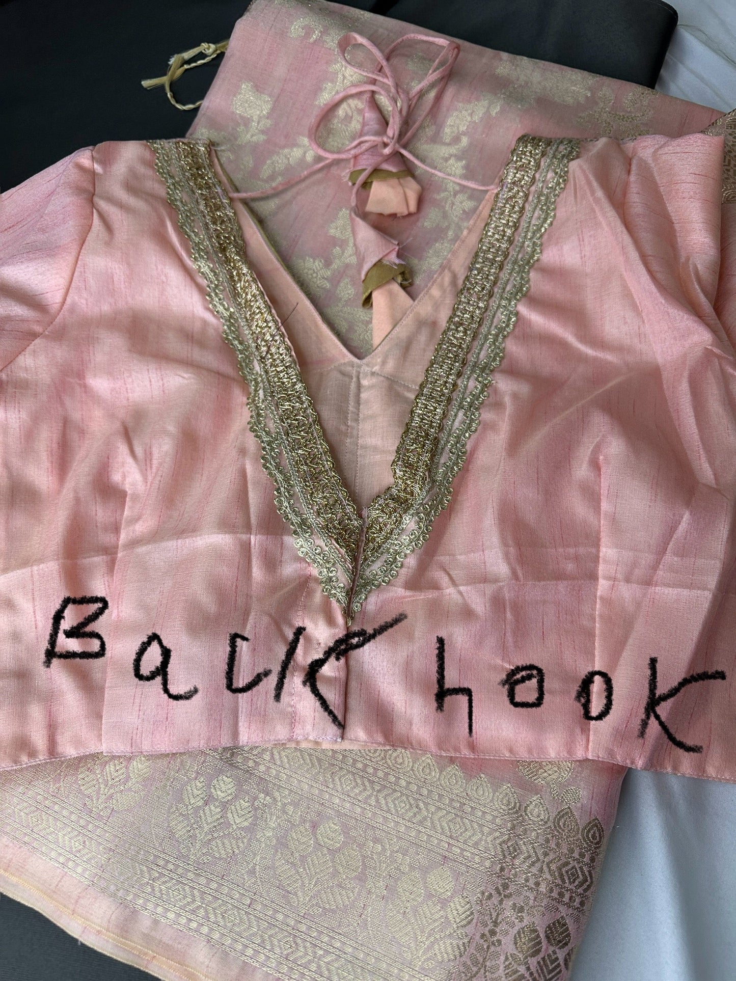 Pastel Pink Soft Silk Koyem Border Saree