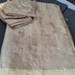 Creamish beigh Soft Silk Koyem Border Saree