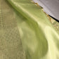 Pastel Green Soft Silk Koyem Border Saree