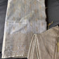 Light Grey Soft Silk Koyem Border Saree