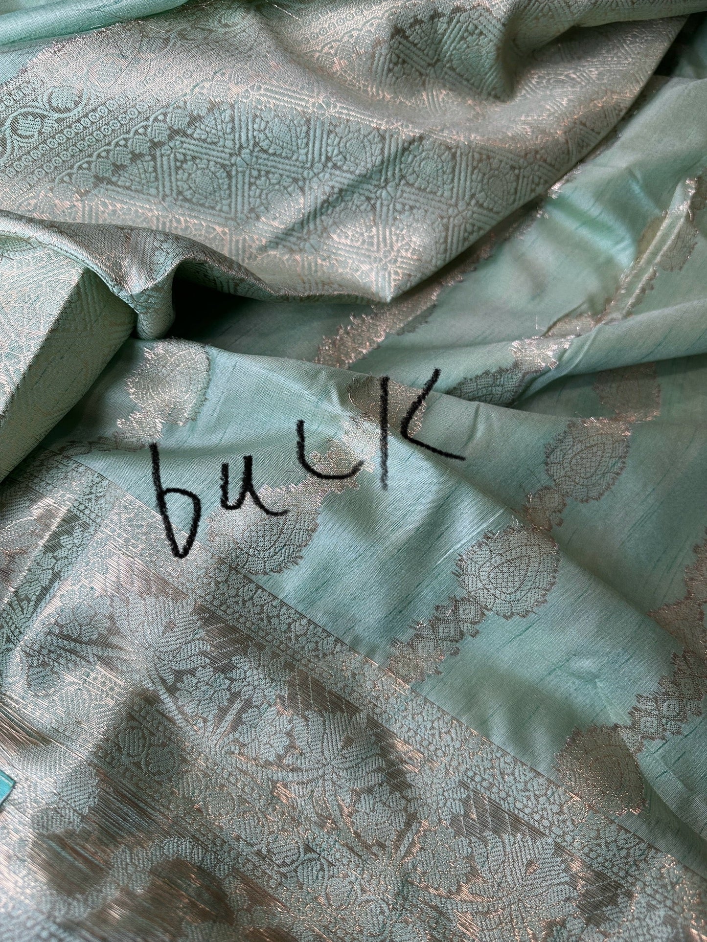 Pastel Green Soft Silk Koyem Border Saree