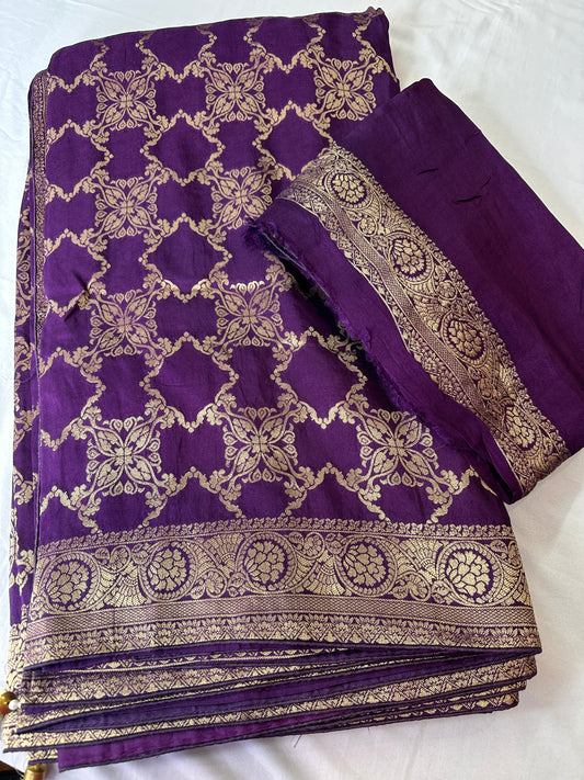 Mashru Banarsee Silk Saree