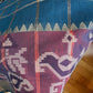 Blue Soft Sico Checks with Pochampally Border Saree