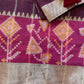 Purple Soft Sico Checks with Pochampally Border Casual Wear Saree