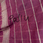 Purple Soft Sico Checks with Pochampally Border Casual Wear Saree