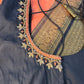 Peach Black Pattu Gadwal Saree