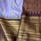 Lilalac Brown Pattu Gadwal Saree