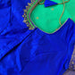 Green Blue Pattu Gadwal Saree