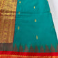 Green Red Pattu Gadwal Saree