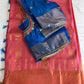 Pink Blue Uppada Light Weight Saree with Maggam Work Blouse