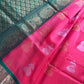 Pure Venkatgiri Silk Pink and Green Saree