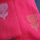 Pure Venkatgiri Silk Pink and Green Saree
