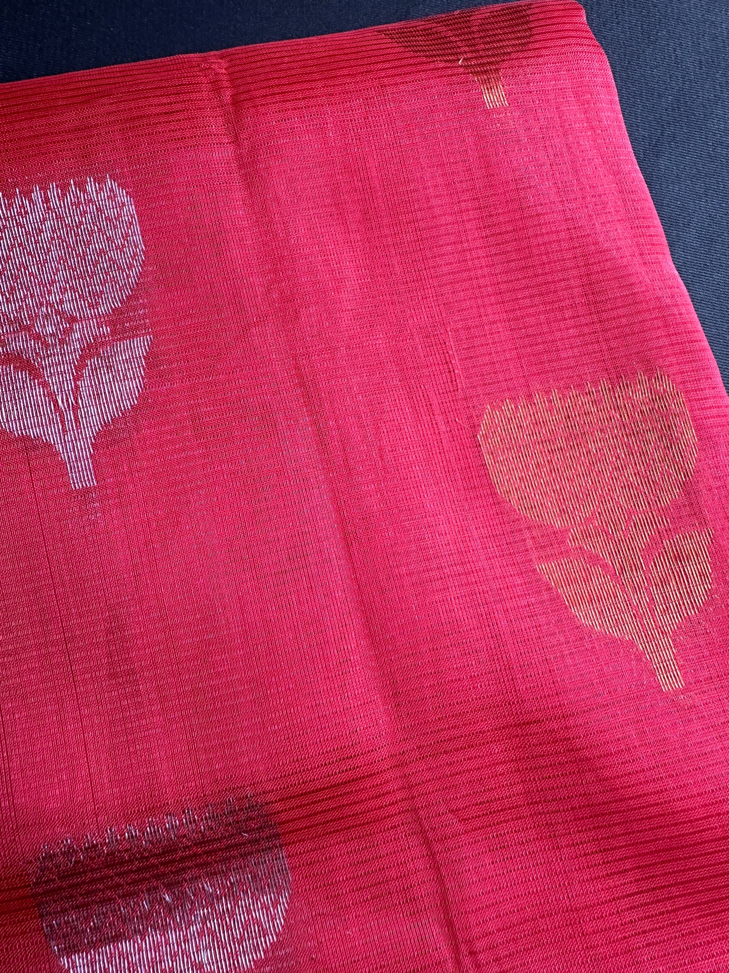 Pure Venkatgiri Silk Pink and Green Saree