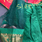 Pure Venkatgiri Silk Pink and Green Saree