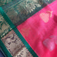 Pure Venkatgiri Silk Pink and Green Saree