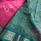 Pure Venkatgiri Silk Pink and Green Saree