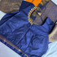 Mustard Brown Blue Pattu Gadwal Saree