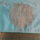 Blue Green Koyem Kanchi Border Saree