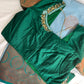 Blue Green Koyem Kanchi Border Saree