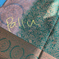 Blue Green Koyem Kanchi Border Saree