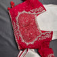 White Saree with Red Saree and a blouse piece