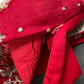 White Saree with Red Saree and a blouse piece