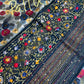 Chanderi Printed Multi Color Kantha Work Saree