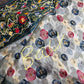 Chanderi Printed Multi Color Kantha Work Saree
