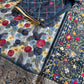 Chanderi Printed Multi Color Kantha Work Saree