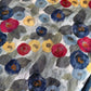 Chanderi Printed Multi Color Kantha Work Saree