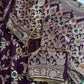 Purple Banarsee Silk Saree
