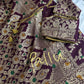 Purple Banarsee Silk Saree