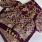 Purple Banarsee Silk Saree