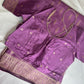 Purple Banarsee Mashru Silk Saree
