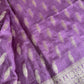 Purple Banarsee Mashru Silk Saree