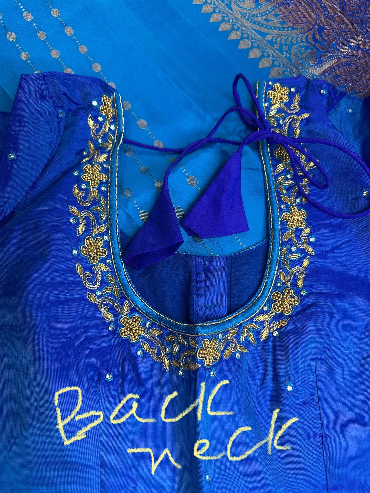 Blue Pure Kanchi Silk Light Weight Saree