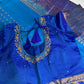 Blue Pure Kanchi Silk Light Weight Saree