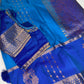 Blue Pure Kanchi Silk Light Weight Saree
