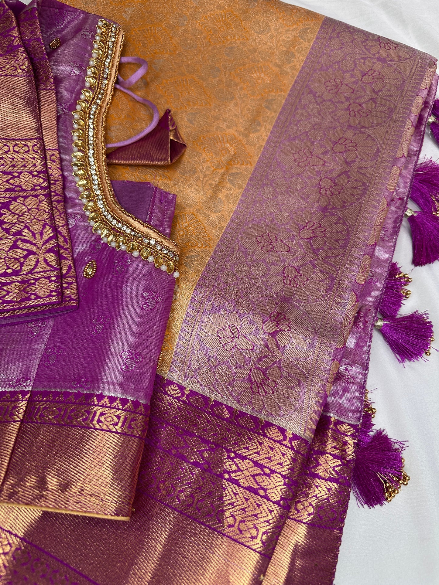 Kanchi Brocade Silk Pattu Gadwal Saree
