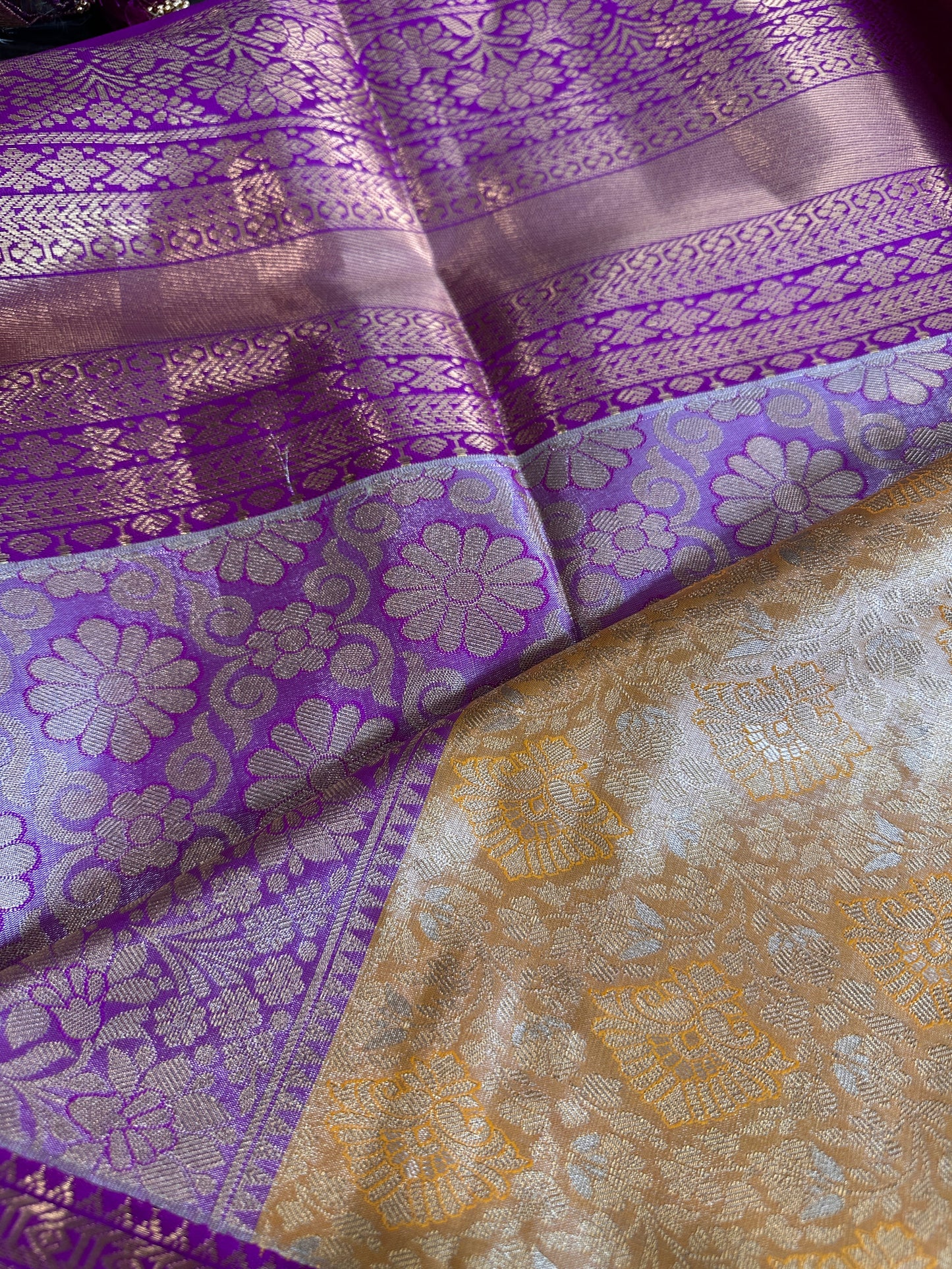 Kanchi Brocade Silk Pattu Gadwal Saree