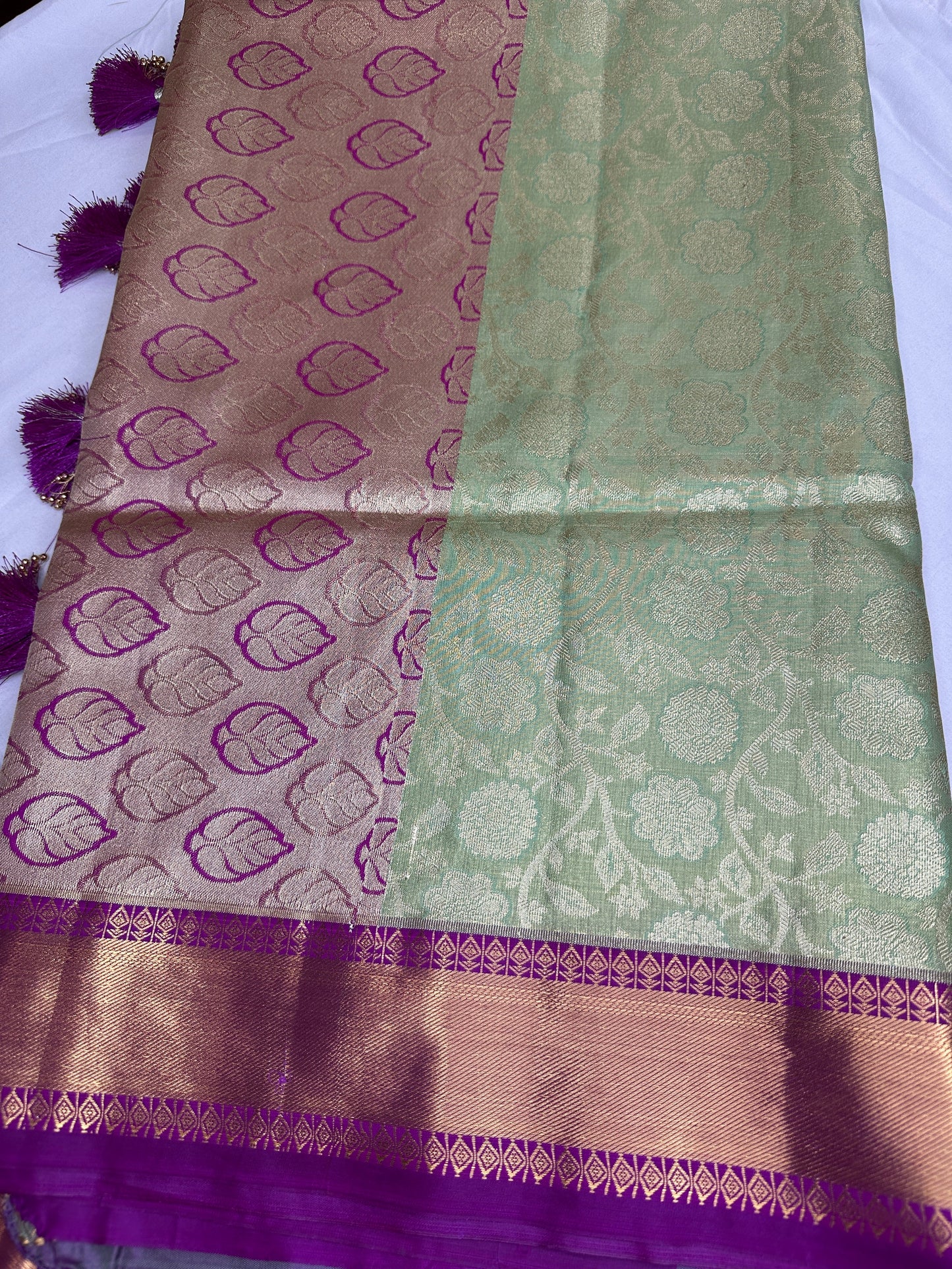 Kanchi Brocade Silk Pattu Gadwal Saree