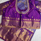 Semi Gadwal Silk Palki Border  Silk Saree