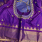 Semi Gadwal Silk Palki Border  Silk Saree
