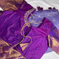 Semi Gadwal Silk Palki Border  Silk Saree