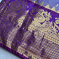 Semi Gadwal Silk Palki Border  Silk Saree