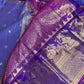 Semi Gadwal Silk Palki Border  Silk Saree