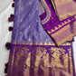 Semi Gadwal Silk Palki Border  Silk Saree