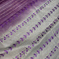 Bhagalpuri Silk Grey Purple Embroidery Saree
