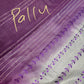 Bhagalpuri Silk Grey Purple Embroidery Saree