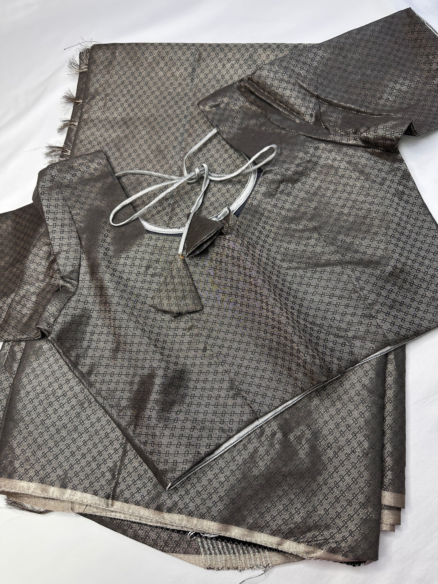 Bhagalpuri Silk Grey Saree